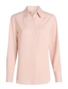 Recycled Cdc Relaxed Shirt Tops Shirts Long-sleeved Pink Calvin Klein