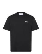 Smaustin Boxy Ss T-Shirt Tops T-Kortærmet Skjorte Black Svea