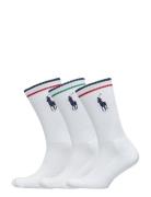 Big Pony Athletic Crew Sock 3-Pack Underwear Socks Regular Socks White...