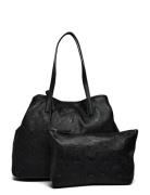 Vikky Ii Large 2 In 1 Tote Bags Totes Black GUESS