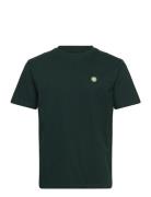 Wwace Badge T-Shirt Tops T-Kortærmet Skjorte Green Double A By Wood Wo...