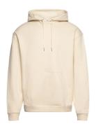 Crew Hoodie Tops Sweatshirts & Hoodies Hoodies Cream Les Deux