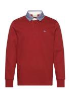 Reg Chambray Heavy Rugger Tops Polos Long-sleeved Red GANT