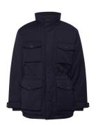 Flannel Field Jacket Parka Jakke Navy GANT