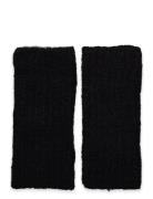 Brushed Wrist Warmers Accessories Gloves Thumb Gloves Black Gina Trico...