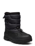 Oslo Quilted Ripstop & Leather Boot Shoes Boots Winter Boots Black Pol...