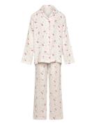 Pyjamas Set Gauze Aop Pyjamassæt Multi/patterned Lindex