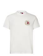 Tjm Reg Tommy Crest Tee Tops T-Kortærmet Skjorte White Tommy Jeans