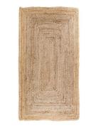 Rina - Rug, Braided Jute, Nature 65X135 Cm Home Textiles Rugs & Carpet...