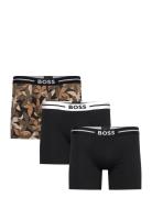 Boxerbr 3P Bold Des Boxershorts Black BOSS