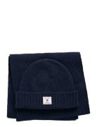 Beanie Scarf Gift Set Accessories Headwear Beanies Navy GANT