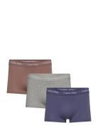 Low Rise Trunk 3Pk Boxershorts Navy Calvin Klein