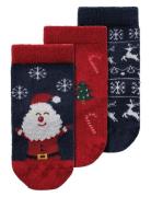 Nbnrichristmas 3P Sock Socks & Tights Socks Red Name It