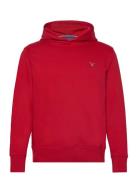 Reg Emb Original Shield Hood Tops Sweatshirts & Hoodies Hoodies Red GA...