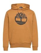 Tree Logo Hoodie Tops Sweatshirts & Hoodies Hoodies Yellow Timberland