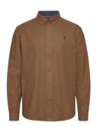 Tom Reg Cot Pe Mcs M Shirt Tops Shirts Casual Brown MCS