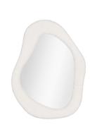 Frida - Mirror, Teddy, White 46,5X61 Cm Home Furniture Mirrors Wall Mi...