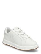 Ainsley Leather Sneaker Low-top Sneakers White Lauren Ralph Lauren