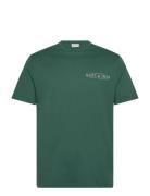 Printed Graphic Ss T-Shirt Tops T-Kortærmet Skjorte Green GANT