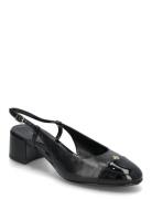 Cap-Toe Slingback 45Mm Shoes Sling Backs Heeled Slingbacks Black Tory ...