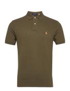 Basic Mesh-Ssl-Knt Designers Polos Short-sleeved Khaki Green Polo Ralp...