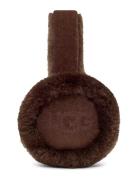 W Sheepskin Embroidery Earmuff Accessories Headwear Hats Brown UGG