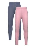 Leggings 2-Pack Bottoms Leggings Blue Creamie