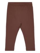 Leggings Sweat Bottoms Leggings Brown Minymo