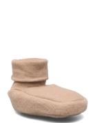 Woolly Fleece Booties Shoes Baby Booties Beige Müsli By Green Cotton