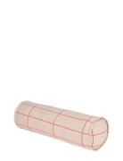 Vibes Cylinder Cushion 50X18 Home Kids Decor Cushions Red NOBODINOZ