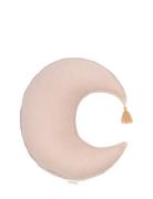 Moon Cushion L1N0 In Washed French Linen Home Kids Decor Cushions Pink...