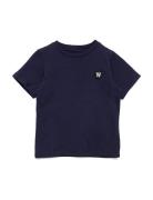 Ola Kids T-Shirt Tops T-Kortærmet Skjorte Blue Double A By Wood Wood