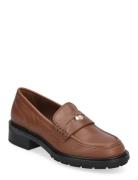 Th Penny Loafer Loafers Flade Sko Black Tommy Hilfiger