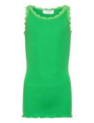 Rkbeatha Sl Strap Lace Top Tops T-shirts Sleeveless Green Rosemunde Ki...