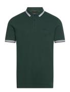 Paddy Sport Polos Short-sleeved Green BOSS