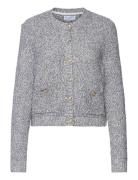 Jacket Luna Knitted Tops Knitwear Cardigans Blue Lindex