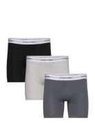 Boxer Brief 3Pk Boxershorts Black Calvin Klein