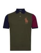 20/1 Mesh-Ssl-Psh Tops Polos Short-sleeved Khaki Green Polo Ralph Laur...