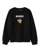 Nlmabrosso Boredofd Sweat Bru Sky Tops Sweatshirts & Hoodies Sweatshir...