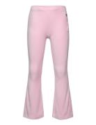 Leggings Flare Velour Solid Bottoms Leggings Pink Lindex