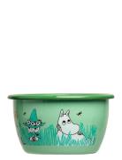 Moomin Enamel Bowl Home Meal Time Plates & Bowls Bowls Green MUMIN