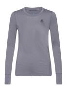 Odlo Merino 200 Bl Top Crew Neck L/S Sport Base Layer Tops Grey Odlo