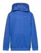 Fly Fleece Hoodie Tops Sweatshirts & Hoodies Hoodies Blue Lyle & Scott