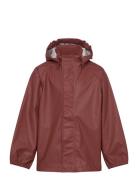 Carla Rain Jacket Outerwear Rainwear Jackets Burgundy Nuuroo