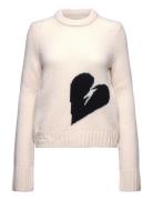 Malty We Heart Tops Knitwear Jumpers Cream Zadig & Voltaire