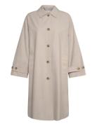 Relaxed Car Coat Trenchcoat Frakke Cream GANT