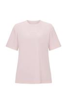 Court Loose Tee Sport T-shirts & Tops Short-sleeved Pink Röhnisch