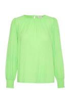 Karoca Ls Blouse Tops Blouses Long-sleeved Green Kaffe