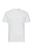 Outwashed Pocket Tee Tops T-Kortærmet Skjorte White Sebago