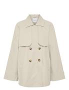 Yasvenice Ls Trenchcoat Noos Trenchcoat Frakke Beige YAS